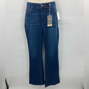 Wit and Wisdom Women’s Blue Stretchy Waist Band High Rise Flare Jeans